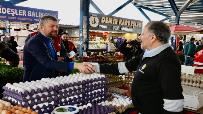 Buca adayı Duman dan esnafa müjde: Pazar yerleri modern olacak!