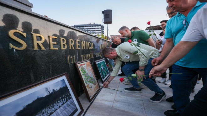 Buca’da Srebrenitsa için anma töreni