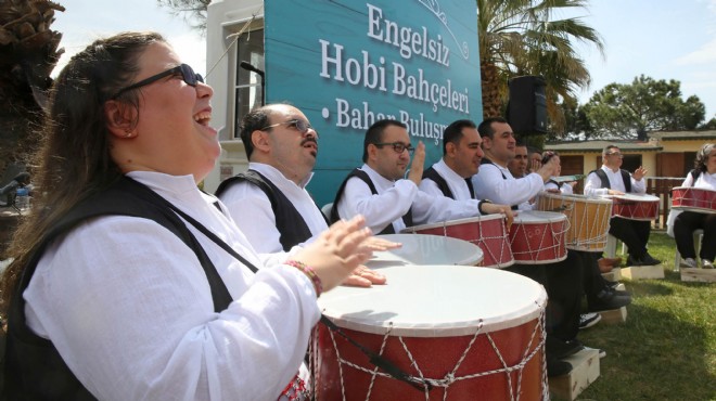 Buca nın engelsiz bahçesinde bahar coşkusu