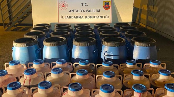 Büyük operasyon: 4 bin litre sahte içki ele geçirildi