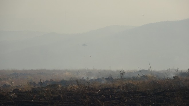 Çanakkale deki yangın ikinci gününde!