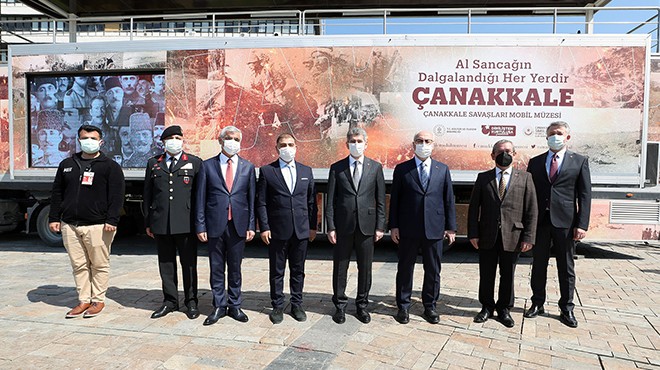 Çanakkale Savaşları Mobil Müzesi İzmir’de ziyarete açıldı
