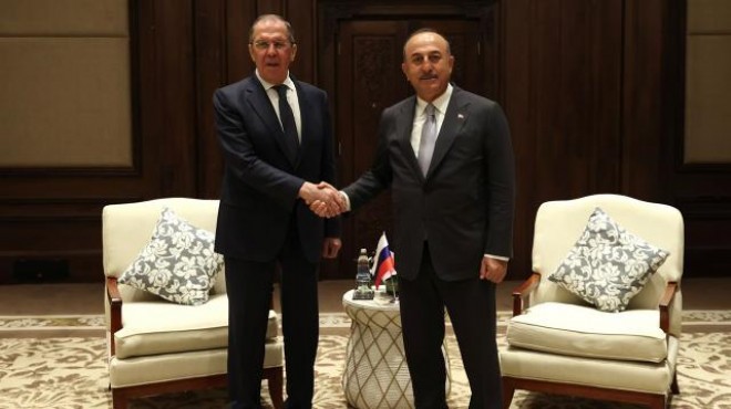 Çavuşoğlu, Rus mevkidaşı Lavrov ile görüştü