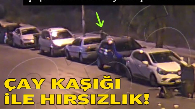 Çay kaşığı ile otomobil hırsızlığı!