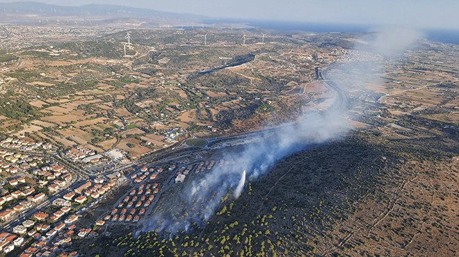 Çeşme de korkutan orman yangını! Bakan Pakdemirli den açıklama