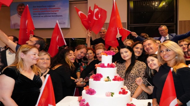 Çeşme de öğretmenlere özel yemek