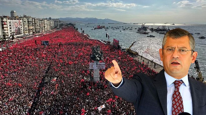 CHP’li Özel ‘suçüstü yakalandılar  dedi: İzmir mitingi fotoşop kalabalık!
