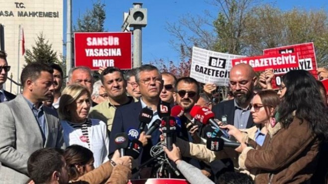 CHP lideri Özel den  sansür yasası  çıkışı