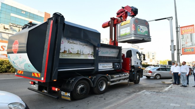 Çiğli ye yeni çöp konteynerleri