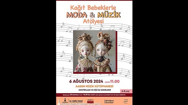 Çocuklara  Kağıt Bebeklerle Moda ve Müzik Atölyesi 