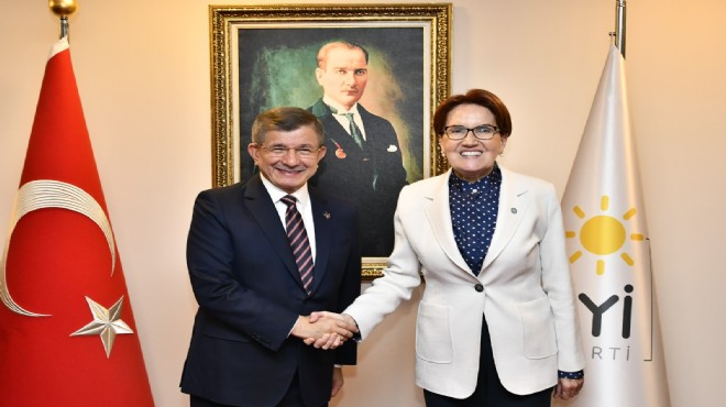 Davutoğlu ndan Akşener e  Hayırlı olsun  ziyareti