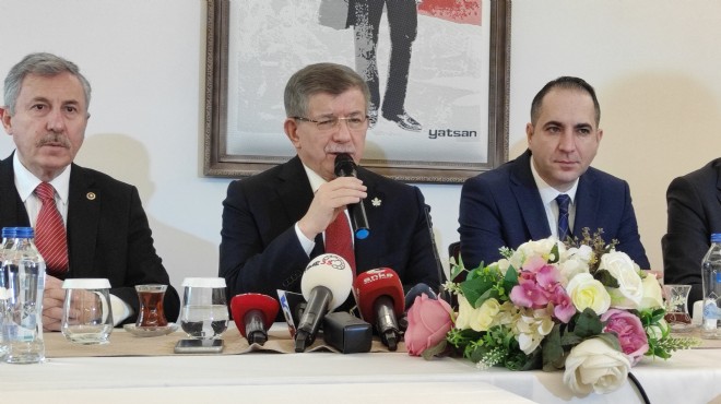 Davutoğlu ndan çarpıcı  iktidar  mesajı: İzmir de iddiamız...