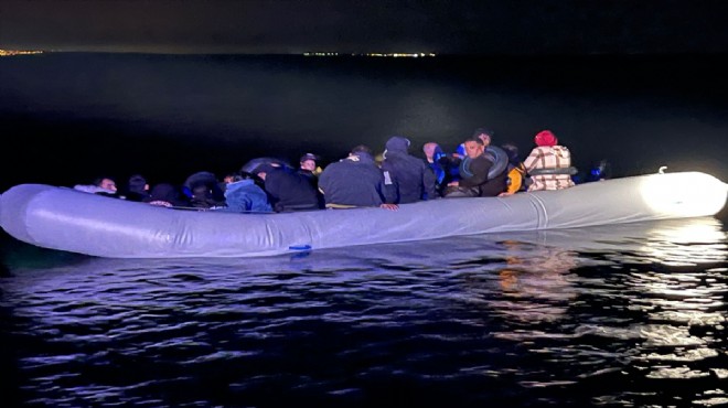 Didim açıklarında 41 düzensiz göçmen yakalandı