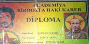 Terör örgütü PKK diploma dağıtıyor!