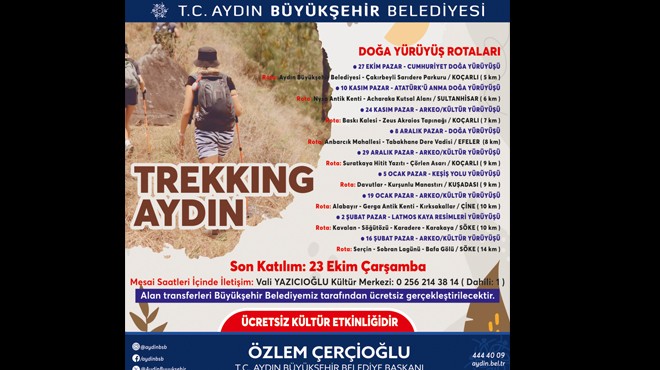 Doğaseverler Trekking Aydın da buluşuyor