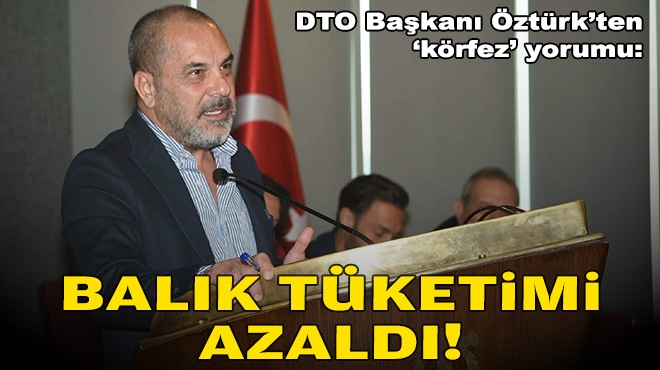 DTO Başkanı Öztürk’ten 'körfez' yorumu: Balık tüketimi azaldı!