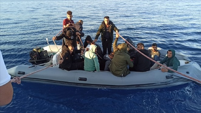 Ege sularında can pazarı... 37 göçmen yakalandı!