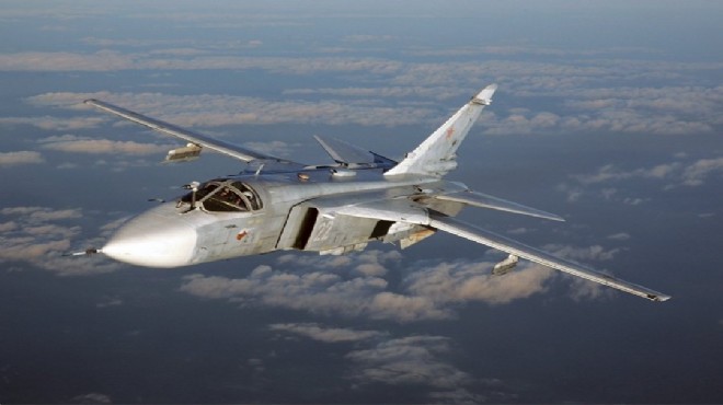 Eğitim uçuşundaki Su-24 tipi savaş uçağı düştü
