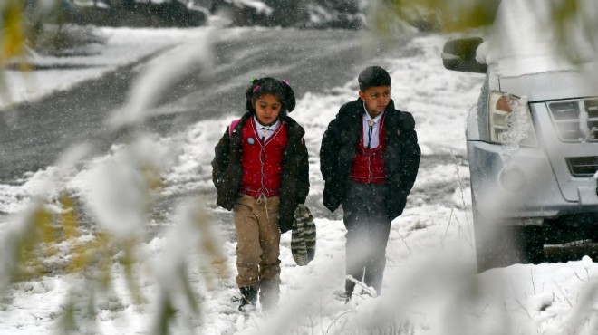 Eğitime kar engeli: Bir gün ara verildi!