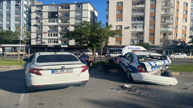 Ekip otosuna çarptı... 5 i polis 6 yaralı!