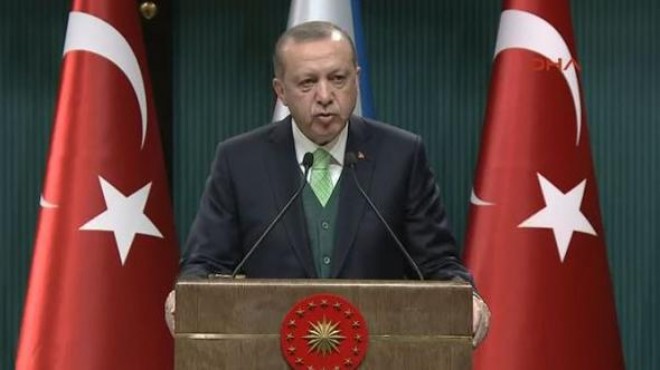 Erdoğan atılacak adımı açıkladı