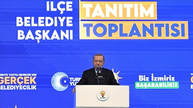 Erdoğan, İzmir Büyükşehir i hedef aldı: Körfez temizliğinde  kimyasal  iddiası!