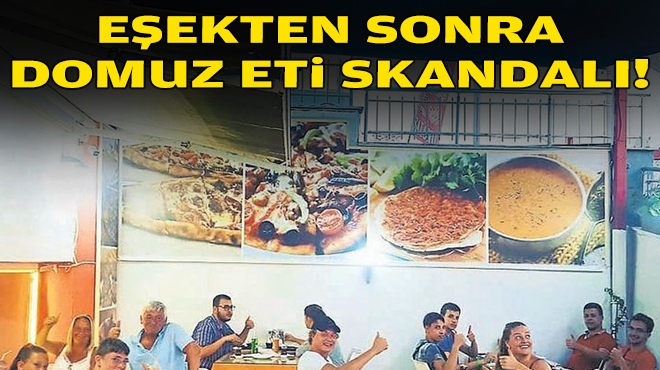 Eşekten sonra domuz eti skandalı!