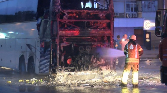 Faciadan dönüldü: Yolcu otobüsünde yangın çıktı!