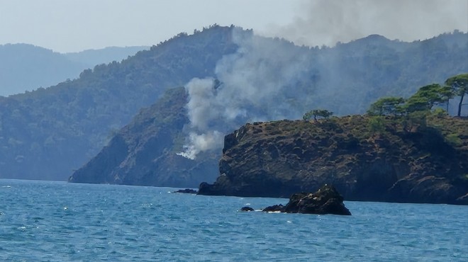 Fethiye de çıkan orman yangını söndürüldü