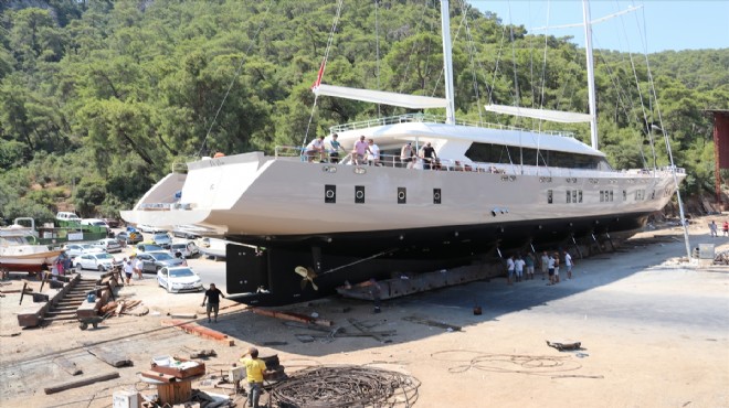 Fethiye de dev gulet denize indirildi