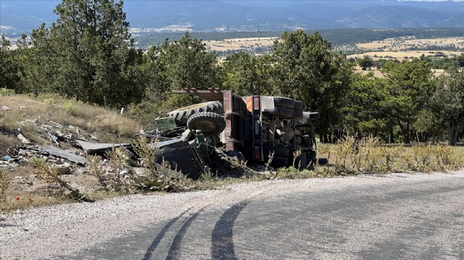 Freni boşalan kamyondan atladı... Hayatını kaybetti!