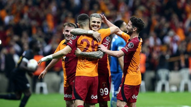 Galatasaray dan şampiyonluk yolunda farklı galibiyet