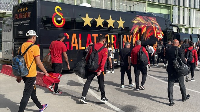 Galatasaray kafilesi İzmir de
