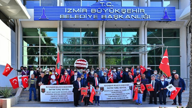 Gazi ve şehit yakınlarından Soyer’e teşekkür