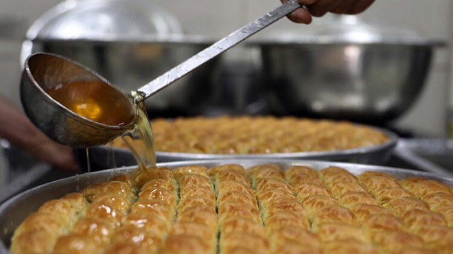 Gaziantep te, günlük 60 ton baklava üretiliyor