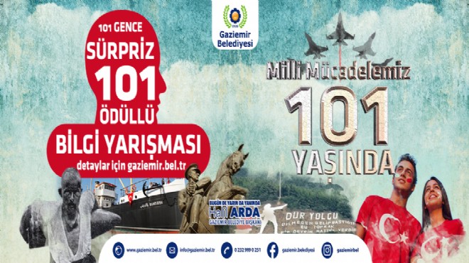 Gaziemir’de 19 Mayıs’ın 101. yılında 101 gence ödül