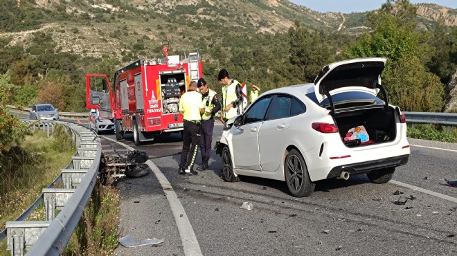 Genç motosikletli kaza kurbanı!