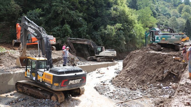 Giresun da köyler yeniden ulaşıma açıldı