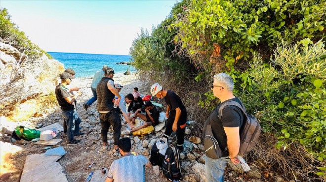 Göçmenler Yunanistan diye Datça ya bırakıldı!