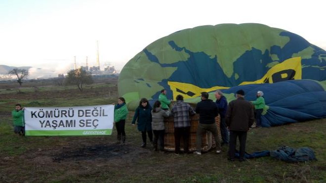 Greenpeace’ten balonlu eylem: Kömür can alır!