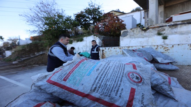 Güzelbahçe Belediyesi kara kış yardımına başladı