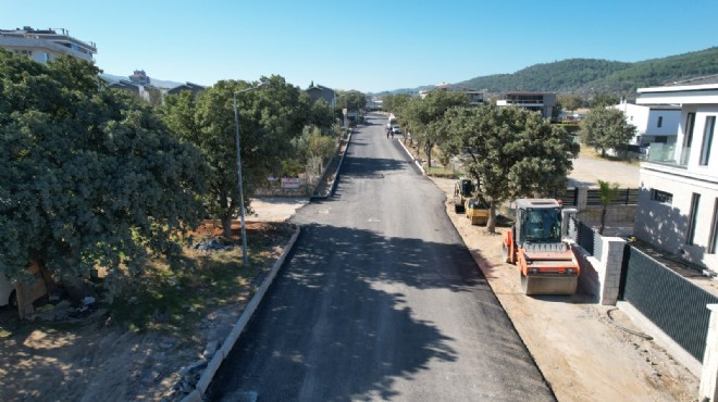 Güzelbahçe de asfalt çalışmaları tam gaz!