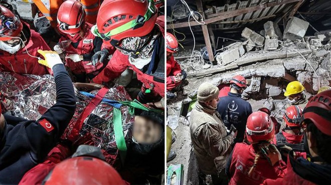 Hatay da bir kadın 116 saat sonra enkazdan sağ olarak çıkarıldı