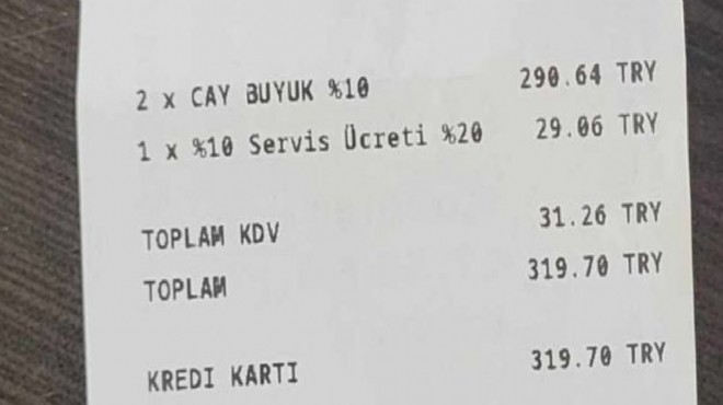 Havalimanı kazığı: İki çay 320 lira!