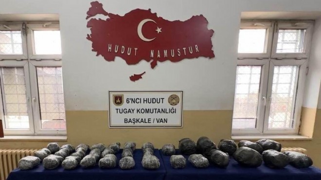 Hudut kartalları 36 kilo uyuşturucu ele geçirdi