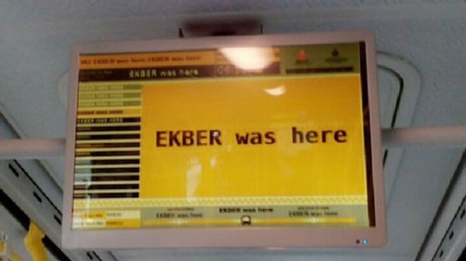 İETT hacklendi: Ekber was here!
