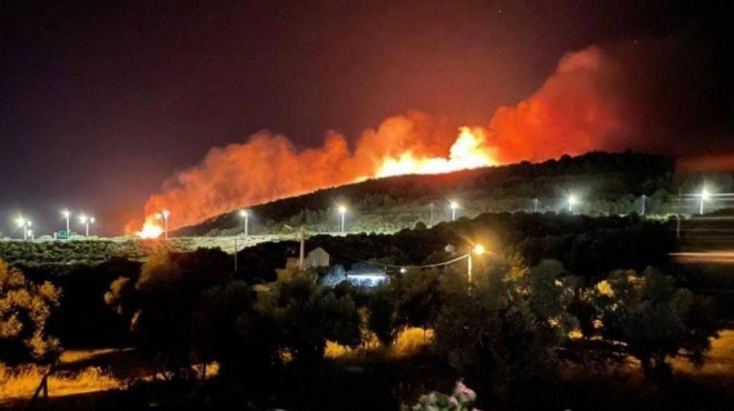 İletişim Başkanlığı ından İzmir de devam eden yangına ilişkin açıklama