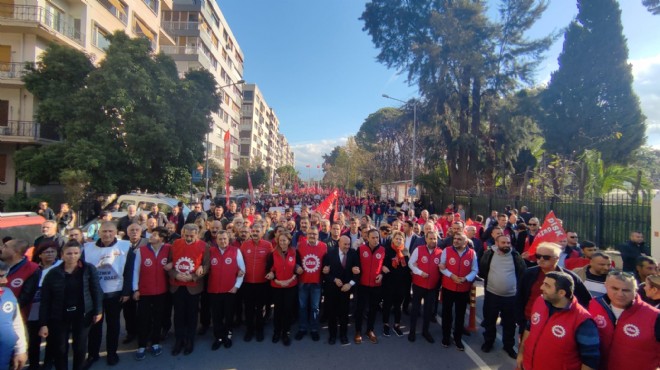 İşçiler, İzmir’de sokağa indi… Asgari ücret ‘yılda 4 kez belirlensin‘ çağrısı!