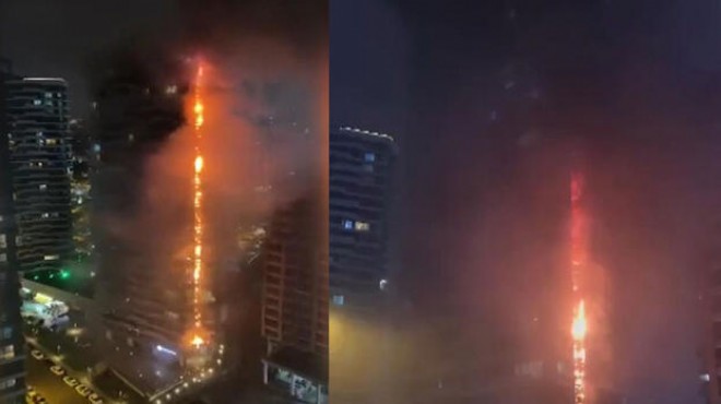 İstanbul da 24 katlı rezidansta yangın!