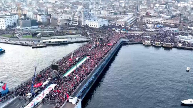 İstanbul da Filistin e dev destek yürüyüşü